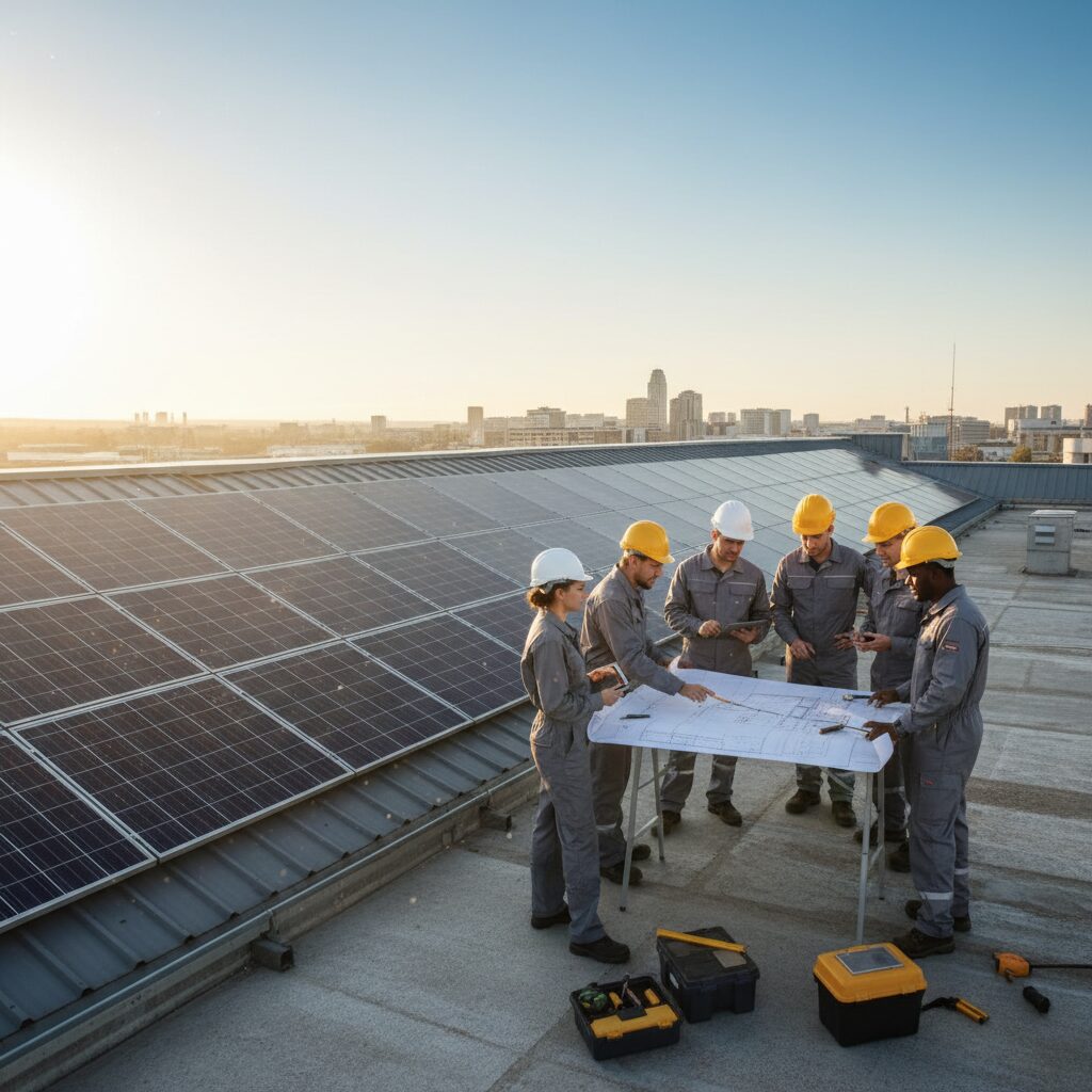 découvrez notre guide pratique pour installer des panneaux solaires photovoltaïques en copropriété et profitez d'une énergie renouvelable, économique et écologique.