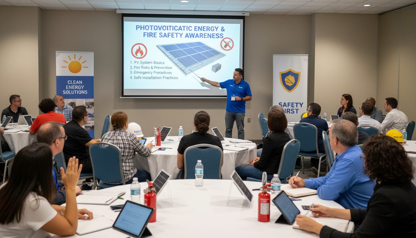 participez au petit-déjeuner professionnel interactif le jeudi 8 juillet de 9h à 11h, dédié aux pompiers, à la sécurité incendie et à l'énergie photovoltaïque. échangez avec des experts et découvrez les enjeux et innovations clés.